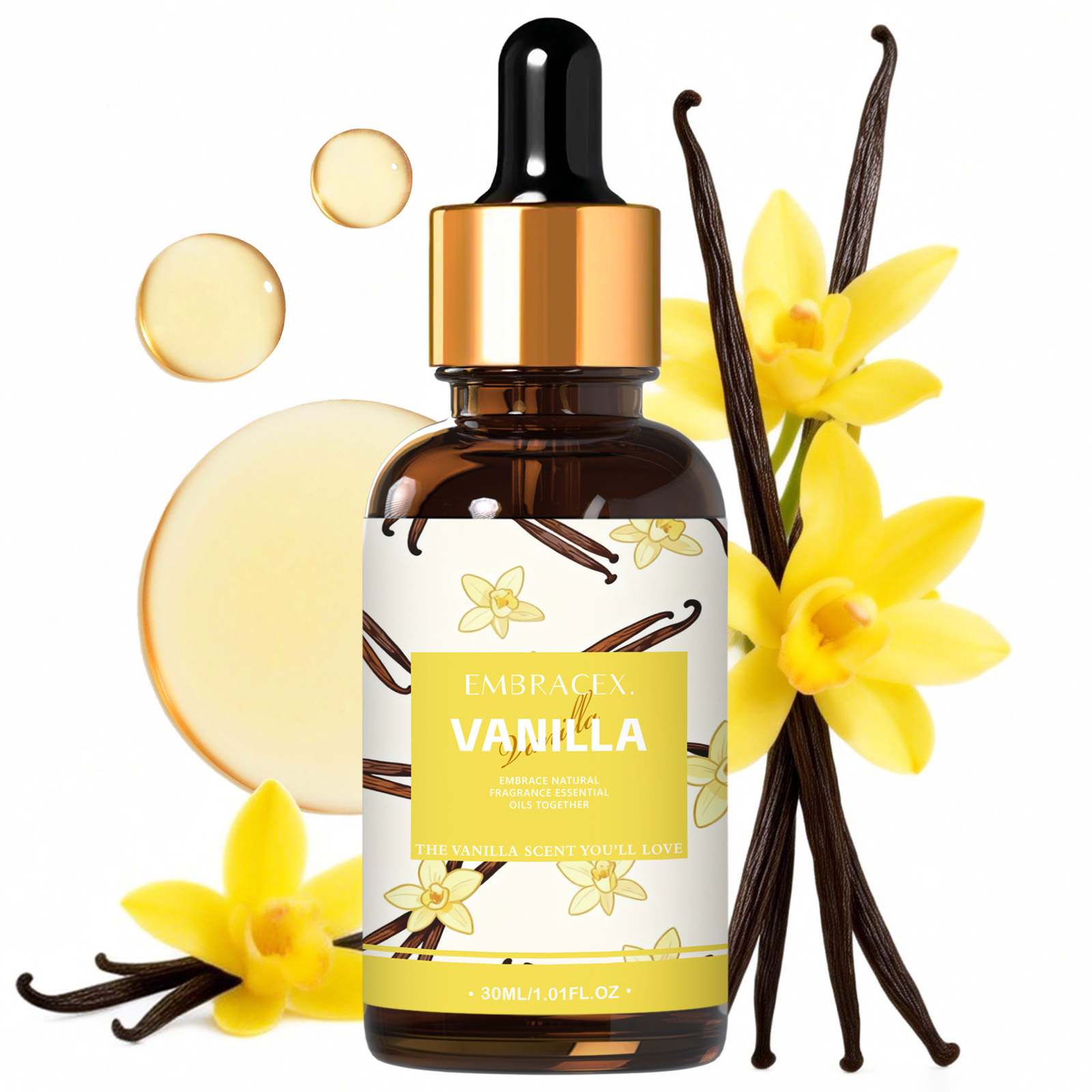 Silk Candle - Aceites Aromáticos de Vainilla de 30ml