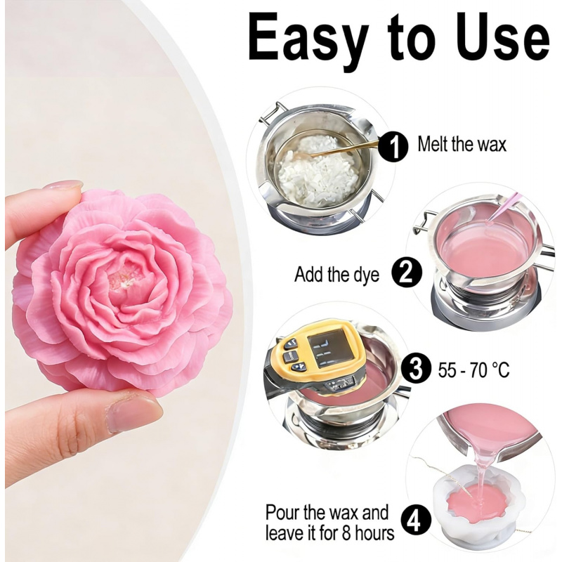 Juego de moldes para velas con - Candle Making Kit reseña y precio