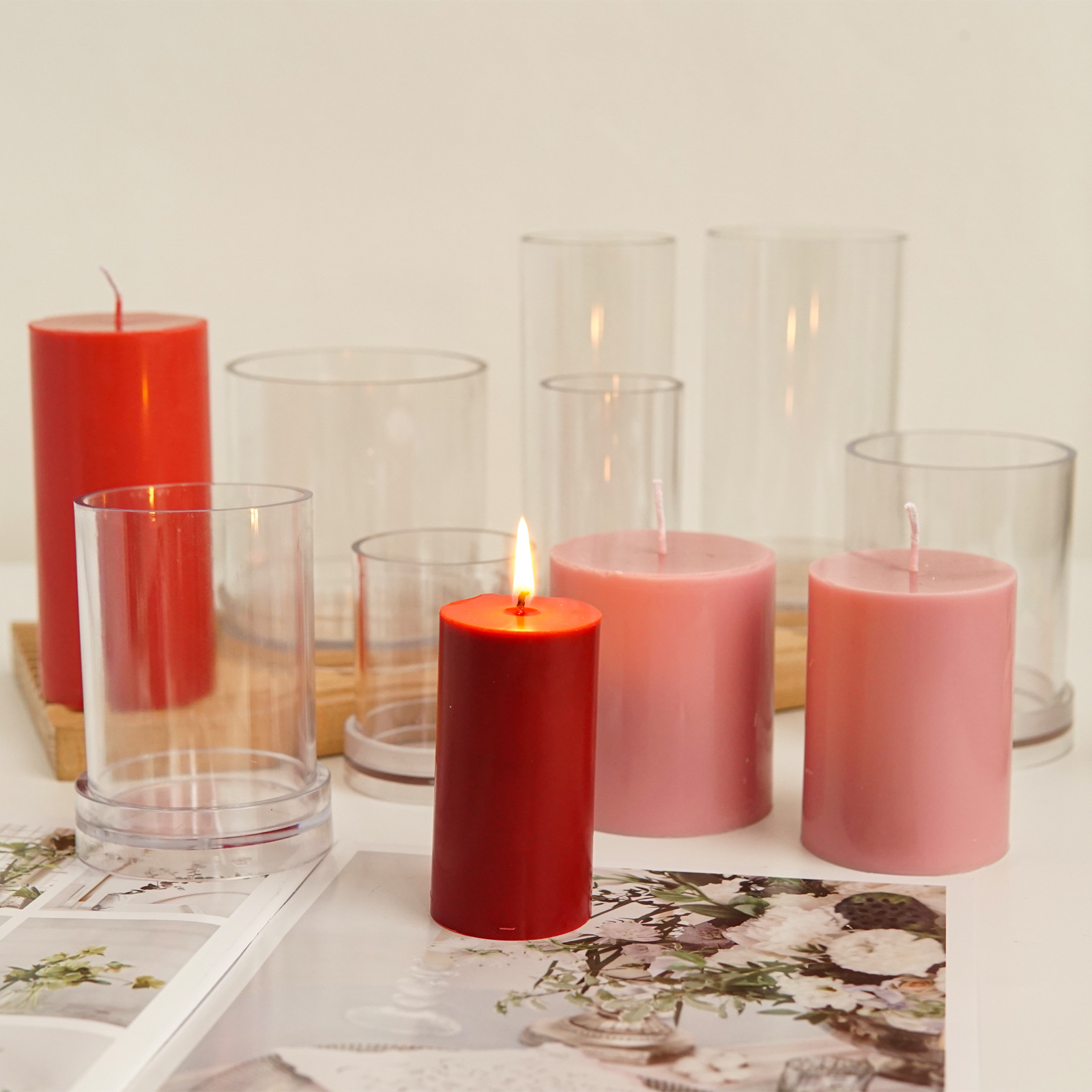 Varios moldes cilíndricos 3D p - Candle Making Kit reseña y precio